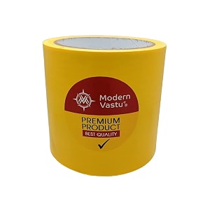 modern vastu yellow colour tape remedies  size 434inch100mm 20 meter main entrance amp toilet correction  pack of 1 yellow