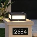MVBT 12" Square Solar Post Lights, Outdoor Column Lights, Gate Pillar Light