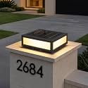 MVBT Large Solar Post Lights, 16" Square Pillar Light, Outdoor Column Light
