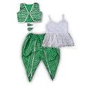 Girl39s Top And Dhoti and dupatta Set