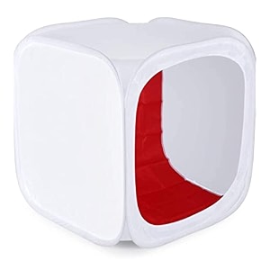 mvpro 80 x 80cm portable photo studio shooting tent light cube diffusion soft box kit with 4 colors backdrops red blue black white matte for photography