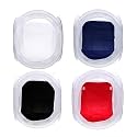 MVPRO Portable Photo Studio Shooting Tent Light Cube Diffusion Soft Box Kit with 4 Colors Backdrops (Red Blue Black White) for Photography (60 x 60 Cloth Tent)