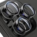 MVYNO Tempered Glass Camera Lens Protector For iPhone 15 Pro Max | Crystal Clear All Surface Protection, Back Case Friendly
