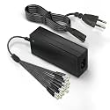 MX 12V 8 A Power Adapter with 16-Way Splitter &amp; LED Indicator | 100-240 V AC Quick Charger for Analog/AHD DVR Cameras, Lorex, RGB LED Strips