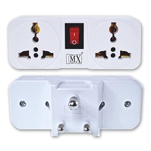 mx cordless wall socket multi outlet extension board with onoff switch travel adaptor 2 universal sockets cordless extension board for homeoffice