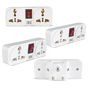 mx 3 pin-2 socket universal socket cordless wall extension board onoff switch with child safety shutter