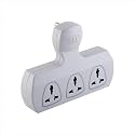 MX 3 Way Multiplug Adaptor with 3 Universal Socket 5 Amp with Fuse 3 Pin Plug Socket Safety Shutter 3 Way Plug Extension for Home Office Travel