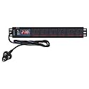 MX 5‑Outlet Extension Board 1500 W 6 A with Live Voltage Display – ISI‑Marked 0.75 mm² Cable, Built‑in Fuse &amp; Master Switch, Wall/Rack Mount, 5 m Cord (6-Outlet/ 6 Amp/Voltage Display, 1.5 Meter)