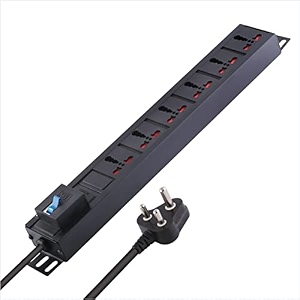 mx extension board 6 outlet 3000w 15 amp socket with heavy duty 075 sqmm isi marked power cord 10 mtr with single pole mcb switchchild safety shutter amp alumminium extrusion body