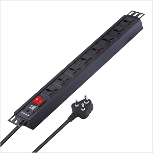 mx extension board 8-socket power strip  5a heavy-duty universal outlet 15 m cable child safety shutters overload protection  3-pin plug compact pdu for home amp office