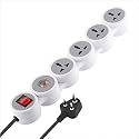 MX Surge Protector &amp; Spike Guard with 4 Universal Socket Master Switch Power Indicator Built-in Fuse with Circuit Breaker (4 Socket/Surge Protector/Circuit Breaker/20Amp, 5 MTR)