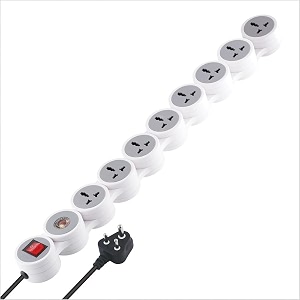 mx surge protector amp spike guard with 4 universal socket master switch power indicator built-in fuse with circuit breaker 8 socketspike protectorcircuit breaker20amp 3 mtr