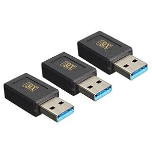 mx usb type-c male adapter black compatible with all c type supported mobile smartphone laptop and other devices usb-c female - usb-a male pack of 3
