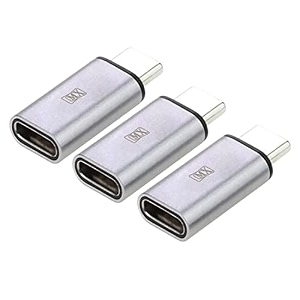 mx usb type-c male adapter black compatible with all c type supported mobile smartphone laptop and other devices usb-c male to usb-c femalemetal pack of 3