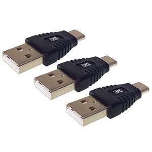 mx usb type-c male adapter black compatible with all c type supported mobile smartphone laptop and other devices usb-c male to usb-a male 20 pack of 3