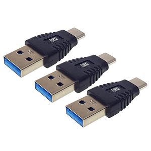 mx usb type-c male adapter black compatible with all c type supported mobile smartphone laptop and other devices usb-c male to usb-a male 30 pack of 3