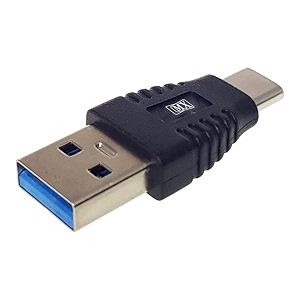 mx usb type-c male adapter black compatible with all c type supported mobile smartphone laptop and other devices usb-c male to usb-a male 30 pack of 1