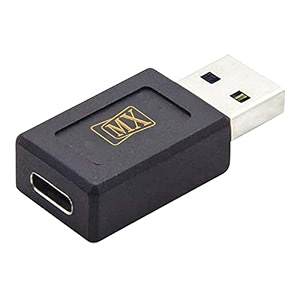 mx usb type-c male adapter black compatible with all c type supported mobile smartphone laptop and other devices usb-c female to usb-a male pack of 1