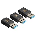 MX USB Type-C Male Adapter (Black) Compatible with All C Type Supported Mobile Smartphone Laptop and Other Devices (USB-C Female - USB-A Male, Pack of 1)