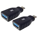 MX USB Type-C Male Adapter (Black) Compatible with All C Type Supported Mobile Smartphone Laptop and Other Devices (USB-C Female - USB-A Male, Pack of 1)