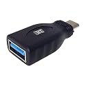 MX USB Type-C Male Adapter (Black) Compatible with All C Type Supported Mobile Smartphone Laptop and Other Devices (USB-C Female - USB-A Male, Pack of 1)