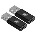 MX USB Type-C Male Adapter (Black) Compatible with All C Type Supported Mobile Smartphone Laptop and Other Devices (USB-C Female to USB-A Male(Metal), Pack of 1)