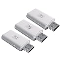 MX USB Type-C Male Adapter (Black) Compatible with All C Type Supported Mobile Smartphone Laptop and Other Devices (USB-C Female\USB-A Male, Pack of 3)