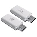 MX USB Type-C Male Adapter (Black) Compatible with All C Type Supported Mobile Smartphone Laptop and Other Devices (USB-C Female\USB-A Male, Pack of 2)