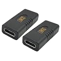 MX USB Type-C Male Adapter (Black) Compatible with All C Type Supported Mobile Smartphone Laptop and Other Devices (USB-C Female to USB-C Female, Pack of 2)