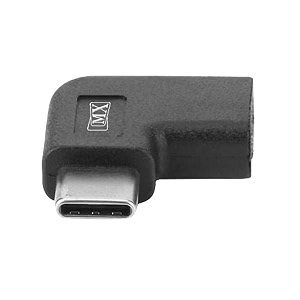 mx usb type-c male adapter black compatible with all c type supported mobile smartphone laptop and other devices usb-c male to femaleright angle pack of 1