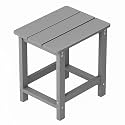MXIMU Outdoor Side Table, Adirondack Table, Weather Resistant, Grey