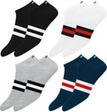 MXSOX Men & Women Striped Ankle Length