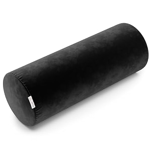 my armor memory foam bolster pillow  side pillow  22x8x8 inch - black