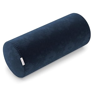 my armor memory foam bolster pillow  side pillow  25x9x9 inch - navy blue