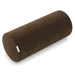 my armor memory foam orthopedic large size bolster bed pillows for rest and support brown velvet cover 2534 x 934 x 934