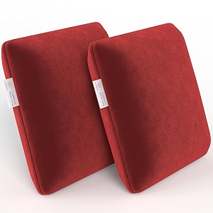 my armor memory foam cushion for car  1y warranty  velvet cover - maroon