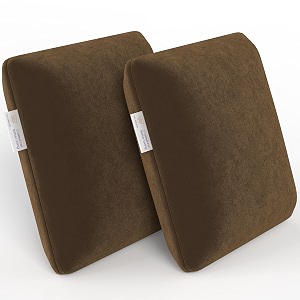my armor memory foam cushion for car  1y warranty  velvet cover - brown