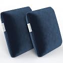 MY ARMOR Memory Foam Cushion for Car | 1Y Warranty | Velvet Cover -NavyBlue