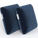 MY ARMOR Memory Foam Cushion for Car | 1Y Warranty | Velvet Cover -NavyBlue