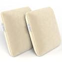 MY ARMOR Memory Foam Cushion for Car | 1Y Warranty | Velvet Cover - Cream