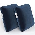 MY ARMOR Memory Foam Cushion for Car | 1Y Warranty | Velvet Cover -NavyBlue