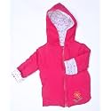 My Baby Town Baby Unisex Full Sleeve Reversible Hooded Jacket/Winter Jackets for Toddler Girls/Boys- Sweater for Girls/Baby Boys (Rani Pink, 12-18 Months)