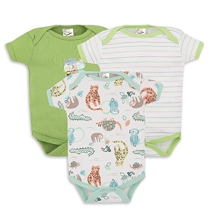 my baby town new born baby boy39s and baby girl39s soft cotton half sleeve bodysuits romper with 3 different pattren pack of 3 pcs