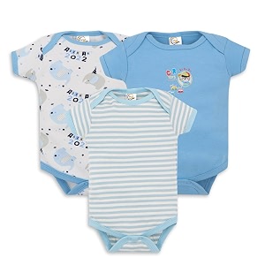 my baby town new born baby boy39s and baby girl39s soft cotton half sleeve bodysuits romper with 3 different pattren pack of 3 pcs