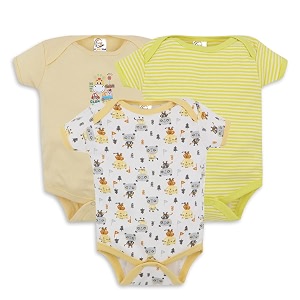 my baby town new born baby boy39s and baby girl39s soft cotton half sleeve bodysuits romper with 3 different pattren pack of 3 pcs