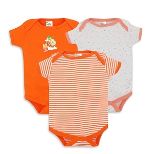 my baby town new born baby boy39s and baby girl39s soft cotton half sleeve bodysuits romper with 3 different pattren pack of 3 pcs