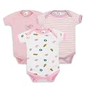 My Baby Town New Born Baby Boy's and Baby Girl's Soft Cotton Half Sleeve Bodysuits Romper with 3 Different Pattren Pack of 3 Pcs