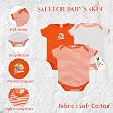 My Baby Town New Born Baby Boy's and Baby Girl's Soft Cotton Half Sleeve Bodysuits Romper with 3 Different Pattren Pack of 3 Pcs
