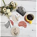Tea Coasters Set of 6, Beautiful Design with Stand for Tea Cups, Coffee Mugs, and Glasses, Ideal for Gifting Rakhi, Diwali (Jungle)