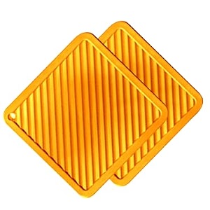 silicone coasters set pot holder drink coasters perfect tea coasters for dining table for hot pots all type of glasses mugs hot and cold square orange 600 count